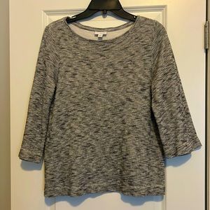 J Jill Pure Jill gray sweater MED cotton
